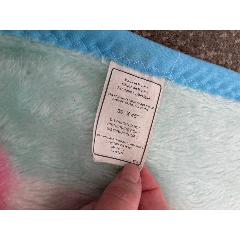 Vintage Winnie the Pooh & Piglet Crown Crafts Plush Baby Blanket 30